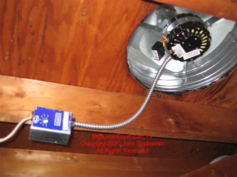 attic fan box wiring diagram